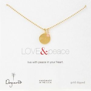 Dogeared Peace & Love necklace
